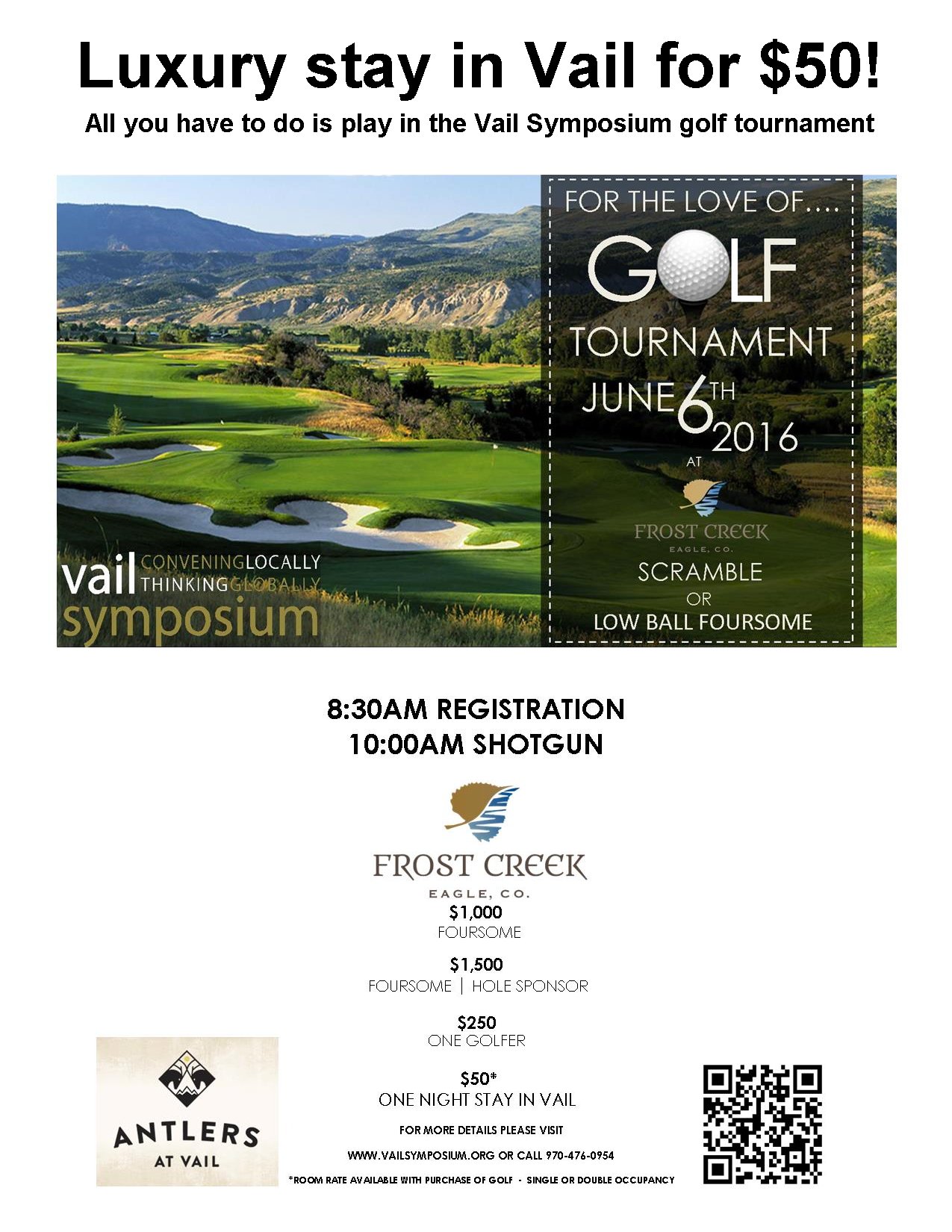 Golf Tournament 8.5x11 Poster rev